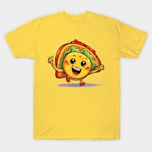 kawaii Taco cehees T-Shirt cute potatofood funny T-Shirt